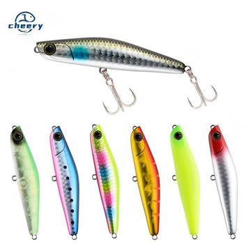 CHEERY 10cm ABS 3D Eyes Sinking Minnow Hard Fishing Lure Topwater Pencil Ocean Boat Fishing Saltwater Marlin River Stream – Minnow – view 1