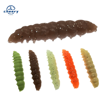CHEERY 40mm Floating Silicone Topwater Insect Bait for Perch Bass Trout-Artificial Soft Lure for Freshwater Fishing Tackle – Soft Lure – view 1