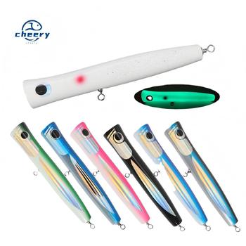CHEERY 110g 21cm Wooden Stickbait Popper Trout River Lake Artificial Hard Bait Lure for Saltwater Fishing – Popper – view 1