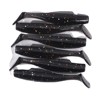 Floating TPR T-tail Soft Worm Lure, Rock Fishing Jig Head Rig Bait for Pond Topmouth Culter Mandarin Fish Bass – Soft Lure – view 1