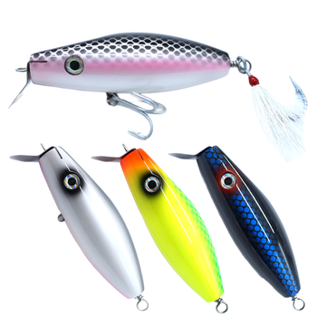 Customizable Wooden Minnow Lure With Metal Lip, Saltwater Boat Trolling Fishing Bait for Tuna Cross-border Wholesale – Metal Jig – view 1