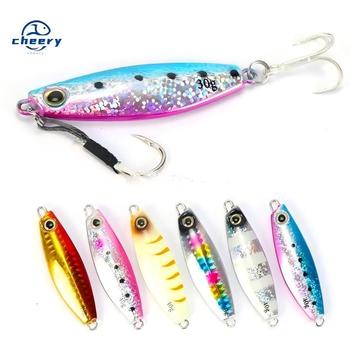 Cheery Rotating Sequins Metal Composite Suitable All Swimming Layers Long-distance Casting Lure Hooks Artificial Bait Bass – Metal Jig – view 1