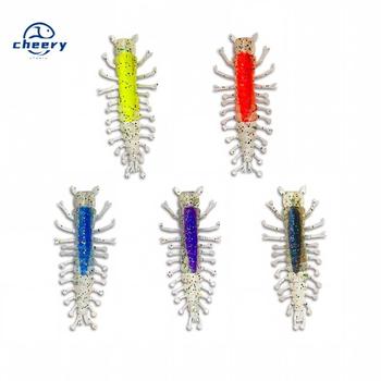 CHEERY High Quality 6cm 1.7g TPR Centipede Soft Lure Hellgrammite Plastic Bait Midwater Freshwater Fishing 5 Colors – Soft Lure – view 1