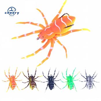 CHEERY 8cm 7g Artificial Soft Baits Floating Spider Shape Frog Fishing Lure for Fly Fishing Saltwater River Lake ABS – Soft Lure – view 1