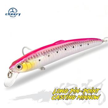CHEERY Sale Stainless Steel Hard Baits Long-Casting Floating Minnows VMC Hooks Twitch-and-Pause Action Multiple Colors – Minnow – view 1