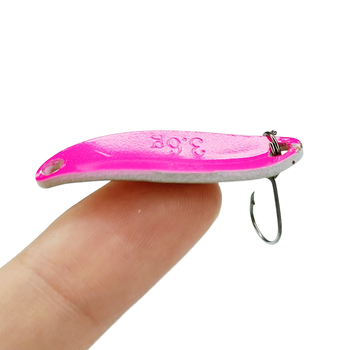 Cheery 5.3cm 3.7g Metal Artificial Hard Bait Spoon Lure for Pike Freshwater Fish Ocean Boat Fishing & Lake Use – Metal Jig – view 1