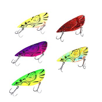 CHEERY 6g9g12g16g CRAZY SHRIMP Vibration Spoon Lure Sinking Fishing Metal Jig for Lake River Ocean Boat & Stream – Metal Jig – view 1