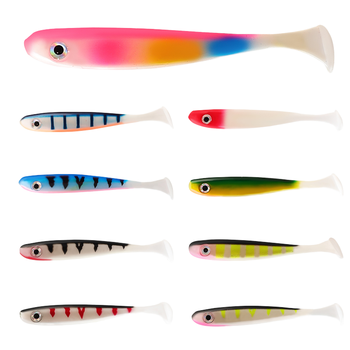 CHEERY PVC Soft T-Tail Fishing Lure-Sizes 7cm to 20cm 3g to 42g 9 Colors Bionic Design for Freshwater & Saltwater Use – Soft Lure – view 1