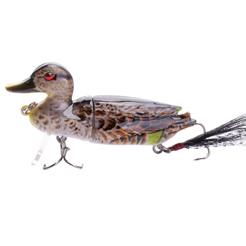 CHEERY 70mm 10g Top Water Duck Hard Minnows Segmented Swimbait Bass Fishing Lure Crank Bait Jointed Lures – Soft Lure – view 1