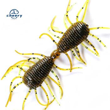 CHEERY Artificial Worm-Shaped Soft Lure Insect-Style Wacky Rig Bait for Bass Fishing 8-Piece Pack – Soft Lure – view 1