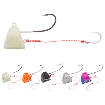 Cross-border Wholesale Glow Sinking Long Cast Double Hook Jig Head with Shrimp Lock, Saltwater Fishing Tackle for Red Sea Bream – Metal Jig – view 1
