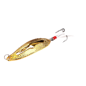 Long Cast Leech Spoon Lure with Feather Treble Hook, Freshwater Artificial Bait for Topmouth Culter, Mandarin Fish and Bass – Metal Jig – view 1