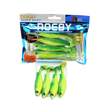Mermaid T-tail Soft Fish Lure, Universal Freshwater Saltwater Soft Worm Bait for Pond Bass Fishing Tackle – Soft Lure – view 1