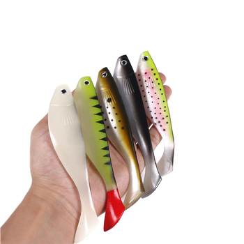 Cross-border Deep Sea Fishing 15cm 26g Large Mermaid Bionic T-tail Soft Fish Lure Saltwater Artificial Bait – Soft Lure – view 1