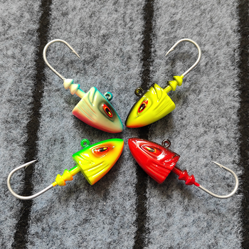 80g Metal Jig Fish Head Saltwater Lead Head Deep Sea Jigging Fishing Lure for Perch Bass & Shark – Metal Jig – view 1