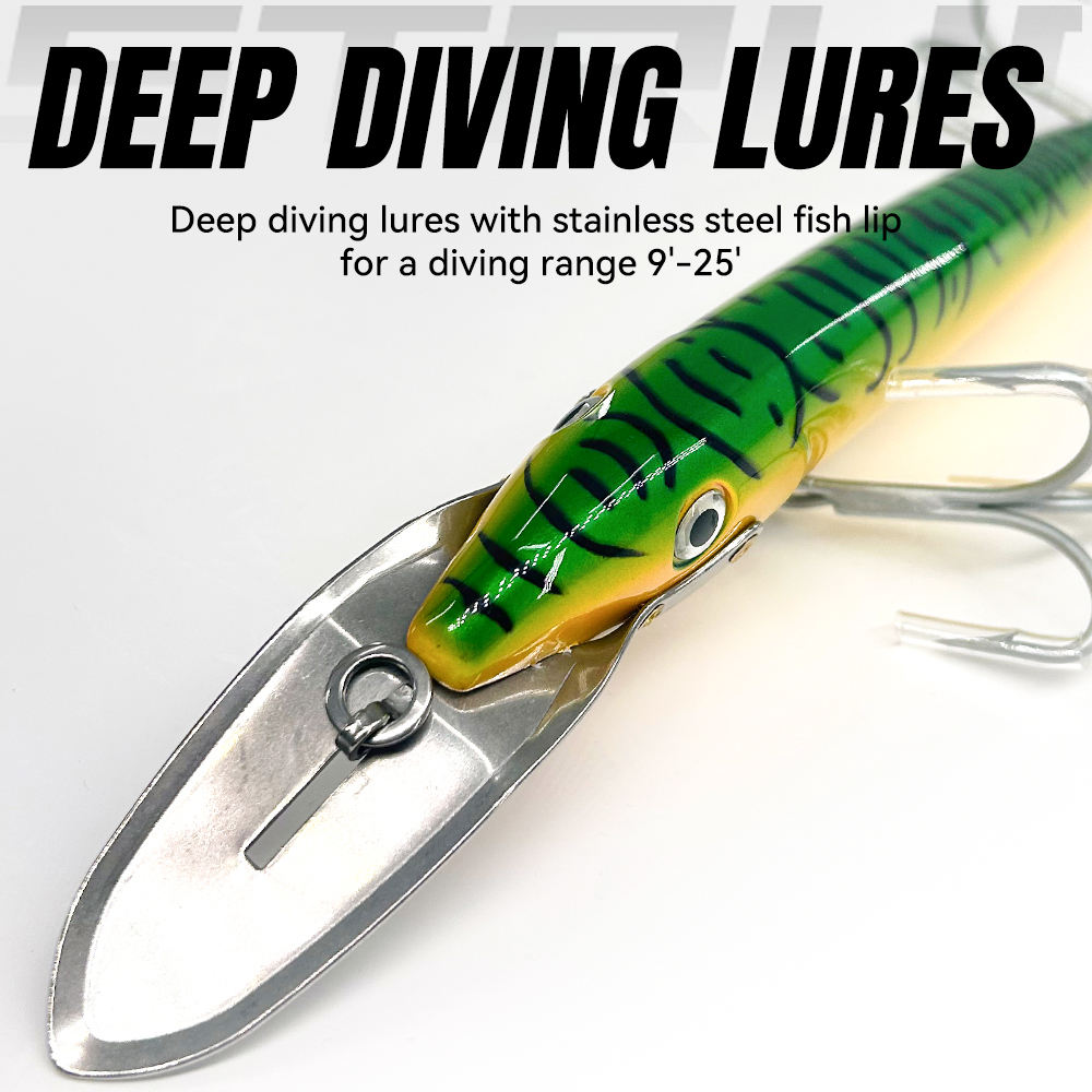 80g Wholesale Plastic Hard Lure 4-6m Diving Floating Minnow Artificial Bait for Ocean & Lake Boat Fishing Swimbait for Rivers – Hard Lure – view 4