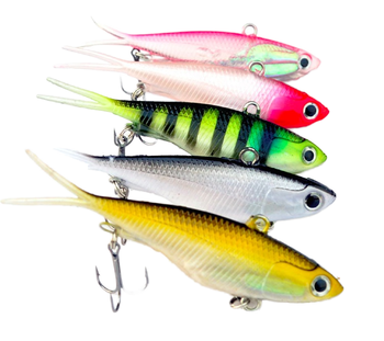 Best-selling High-performance Printed PVC Artificial Hard Bait 95mm 20g Double-tail Vib Soft Swim Baits for Lake Stream Pike – Soft Lure – view 1