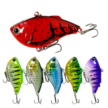 New VIB Lure 60mm 14.7g Vibrating Artificial Swimbait PVC/ABS Hard Plastic Crankbait Fishing Tackle for Bass Ocean Boat Fishing – Soft Lure – view 1