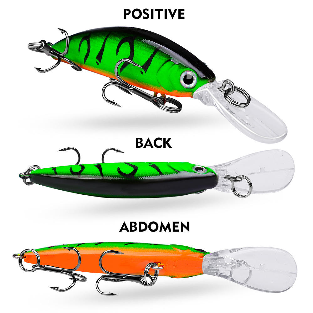 Deep Diving Hard Dancer Tail Lure ABS Printed Ocean Boat Fishing Pike for River Lake Stream 5.5g 7cm Hand-made Fishing Bait Fish – Hard Lure – view 2