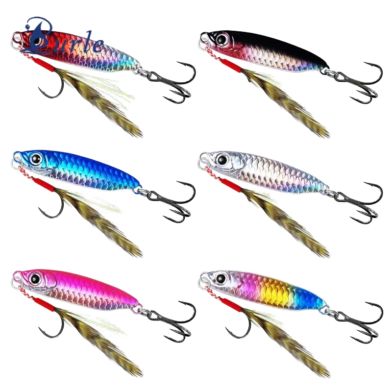 High Quality Printed Fast-Action Metal Jig Hard Lure Floating Bait for River Lake Stream Shore Jigging Sea Bream Fly Fishing – Hard Lure – view 2