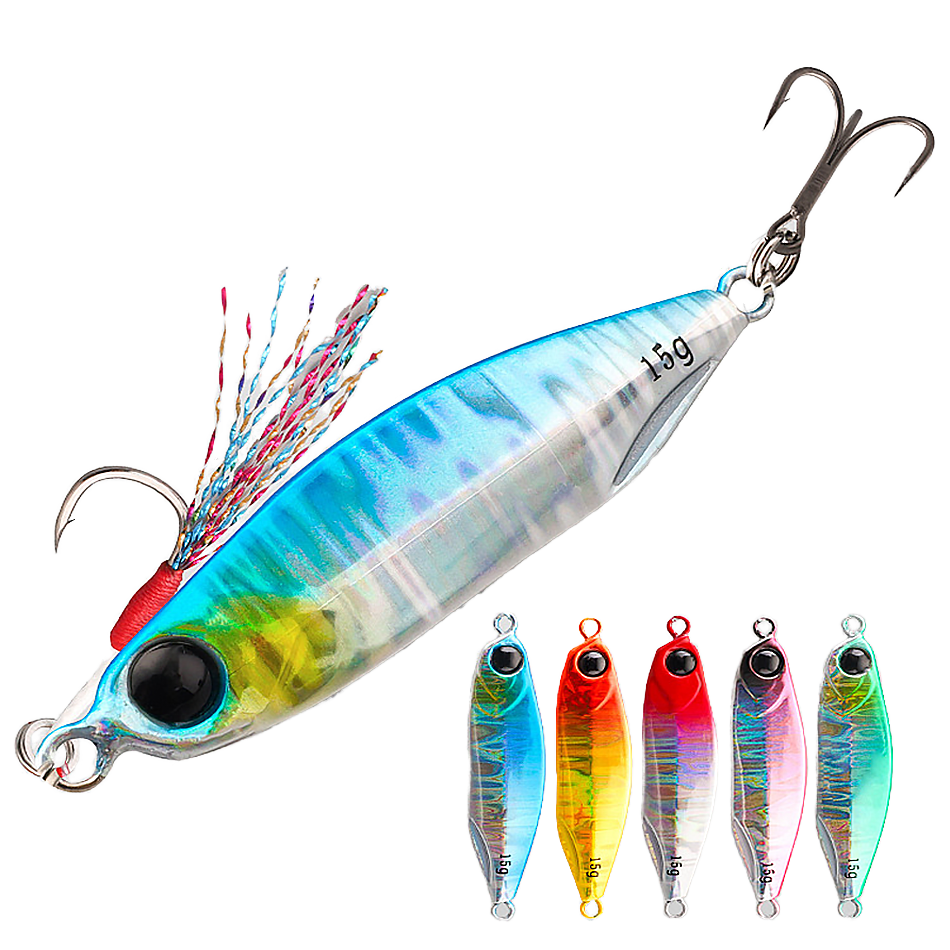 High Quality Printed Fast-Action Metal Jig Hard Lure Floating Bait for River Lake Stream Shore Jigging Sea Bream Fly Fishing – Hard Lure – view 1
