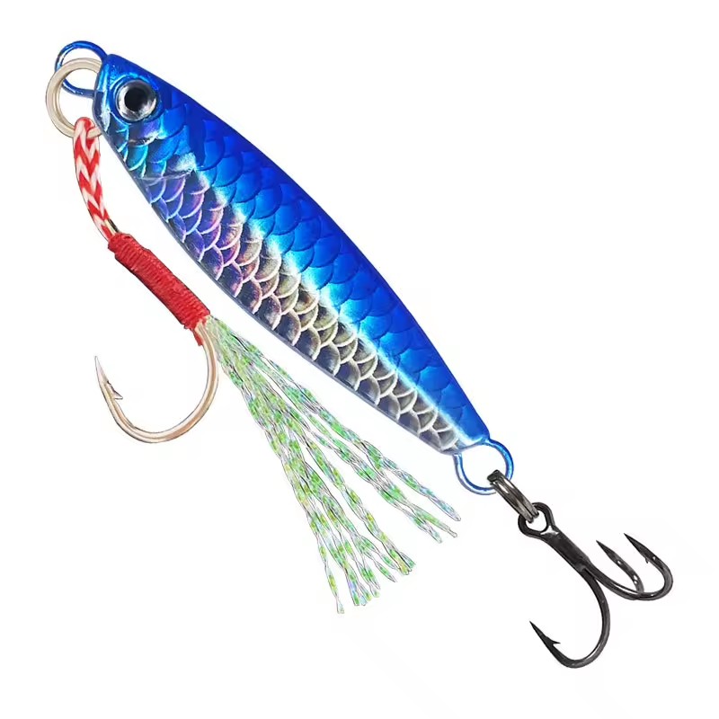 High Quality Printed Fast-Action Metal Jig Hard Lure Floating Bait for River Lake Stream Shore Jigging Sea Bream Fly Fishing – Hard Lure – view 3