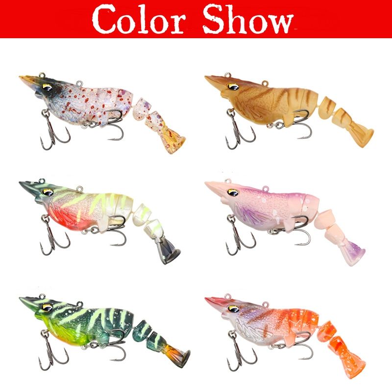 PVC Shrimp Hard Bait 10g Lure for Catfish Marlin Cod & Carp-Multi-Environment Fly Fishing Tackle – Hard Lure – view 2