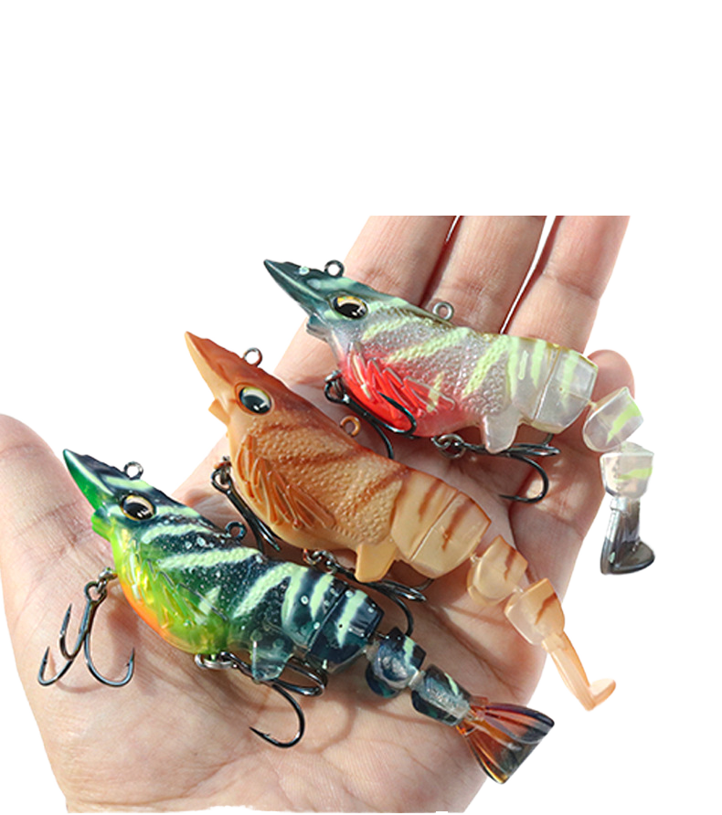 PVC Shrimp Hard Bait 10g Lure for Catfish Marlin Cod & Carp-Multi-Environment Fly Fishing Tackle – Hard Lure – view 1