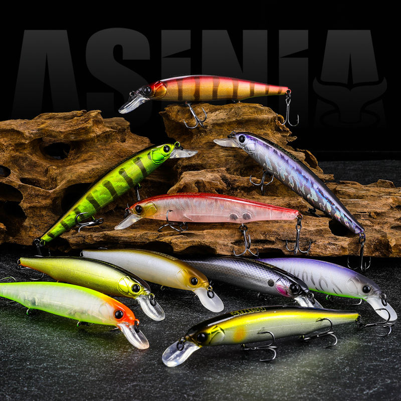 SWORDFISH Ten-color Dazzling Floating Micro-minnow Lure ABS Printed Artificial Live Bait Topwater Bass Sound Saltwater Fishing – Fishing Lure – view 3