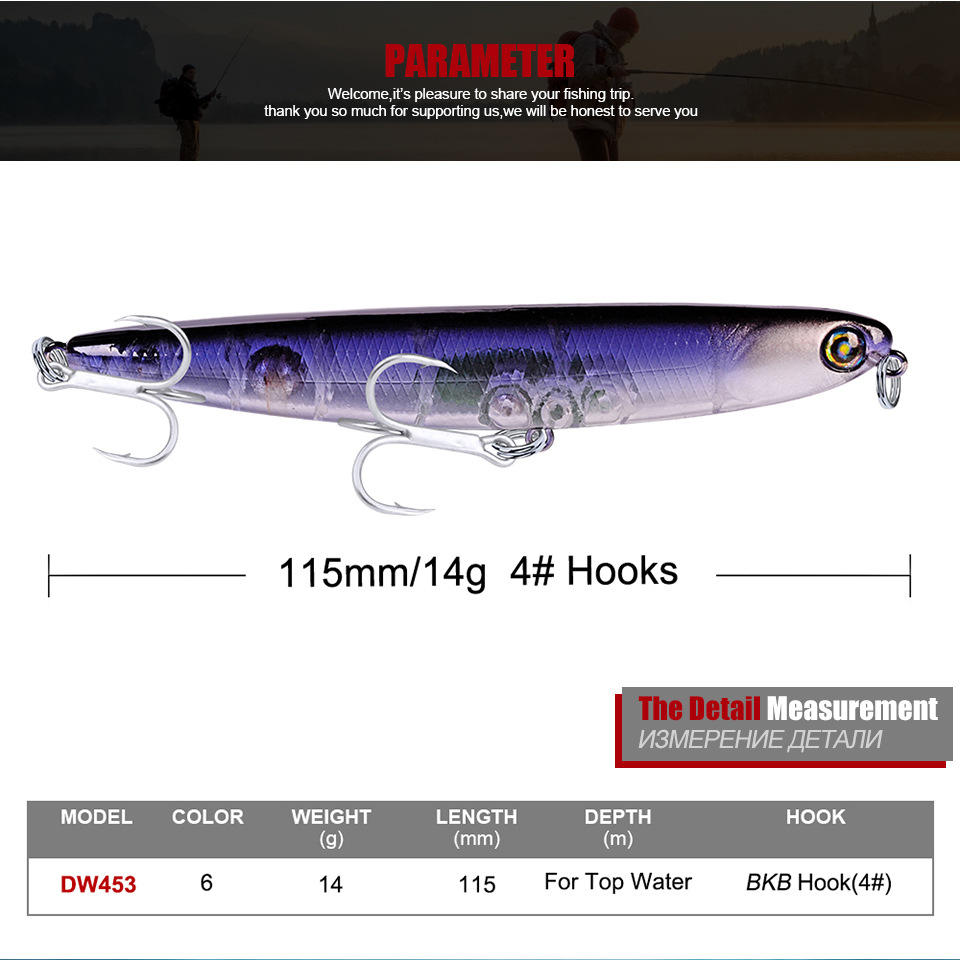 120mm 50g Slow Floating Minnow Lure Midwater Freshwater Trolling ABS Material Printed Ocean Boat Fishing River Lake Stream Pike – Hard Lure – view 4