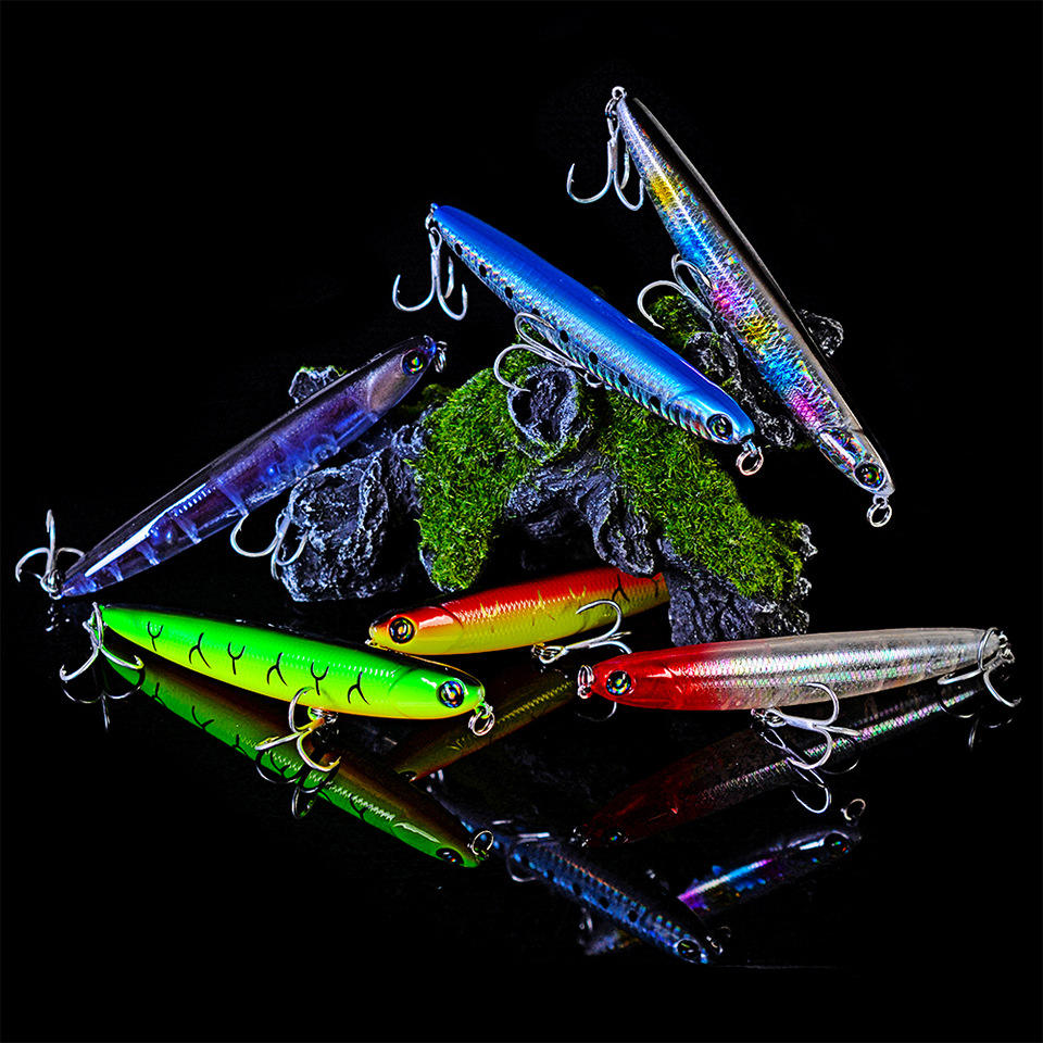 120mm 50g Slow Floating Minnow Lure Midwater Freshwater Trolling ABS Material Printed Ocean Boat Fishing River Lake Stream Pike – Hard Lure – view 2