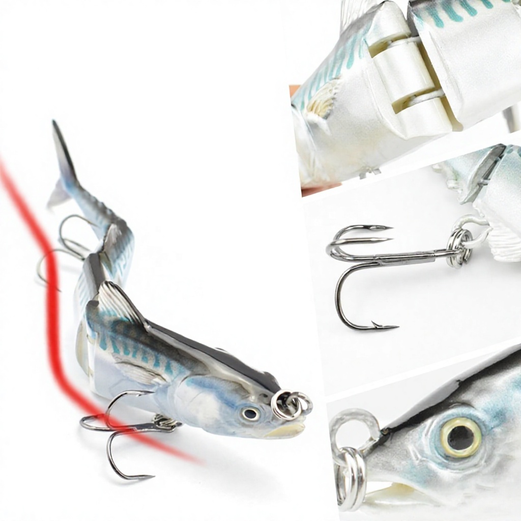 OEM 155mm 47.4g Two Section Built-in ABS Material Trout Lures Hard Bait Jointed Swimbait Segmented Ocean Fishing Saltwater Fish – Hard Lure – view 4