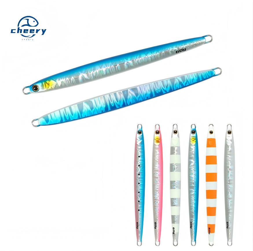 CHEERY 60g 80g Saltwater Fishing Inshore Jigging Hard Lead Casting Metal Slow Pitch Jigs Lures for Kingfish Pesca – Metal Lure – view 1