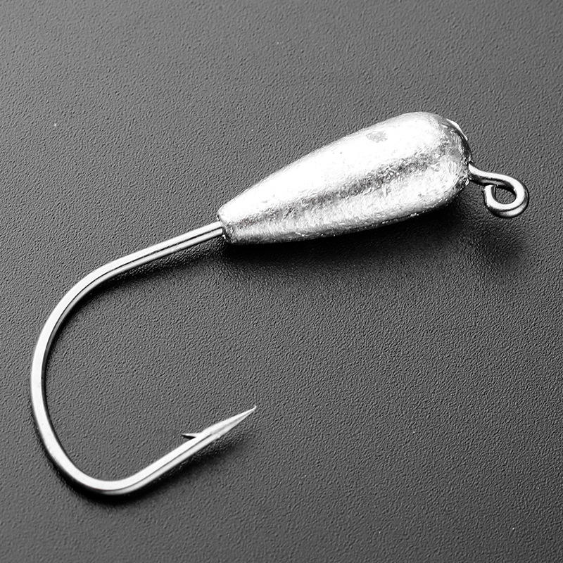 CHEERY High Carbon Steel Jig Head Hook for Soft Worm Lures Fly Fishing River Use Specialized for Mandarin Fish & Sea Bass – Fishhook – view 5