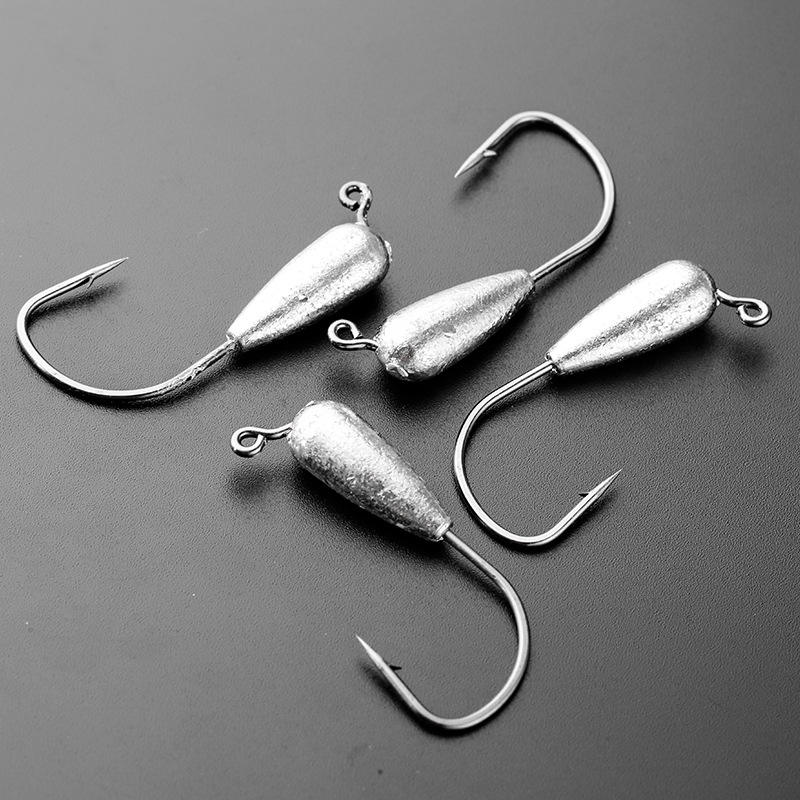 CHEERY High Carbon Steel Jig Head Hook for Soft Worm Lures Fly Fishing River Use Specialized for Mandarin Fish & Sea Bass – Fishhook – view 4
