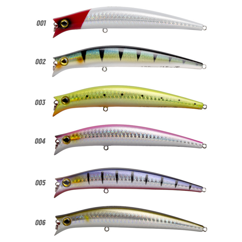 Floating Topwater Popper Lure Crankbait Minnow Artificial Hard Bait Bass Sea Bass Fishing Freshwater Long-Cast Pencil – Hard Lure – view 4