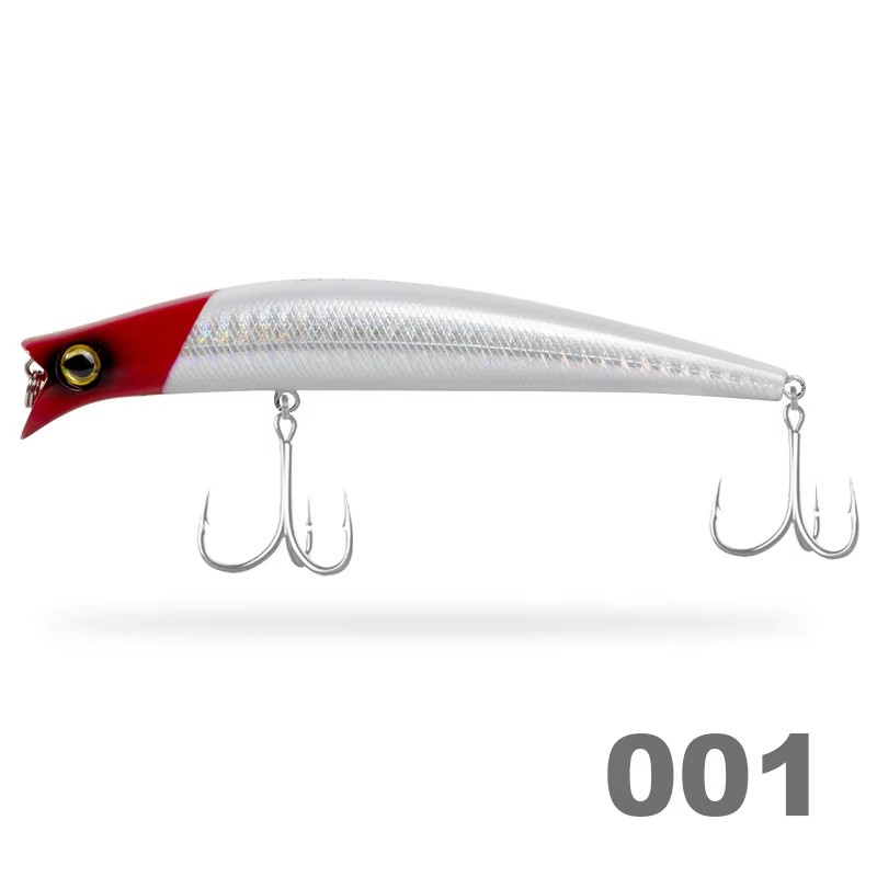 Floating Topwater Popper Lure Crankbait Minnow Artificial Hard Bait Bass Sea Bass Fishing Freshwater Long-Cast Pencil – Hard Lure – view 1