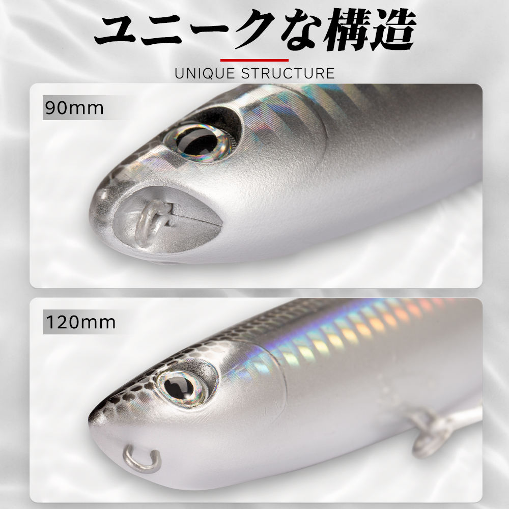 Bionic Floating Pencil Lure Artificial Hard Bait Hooks for Long Casting Freshwater Sea Fishing Sea Bass Large Quantity Discount – Hard Lure – view 3