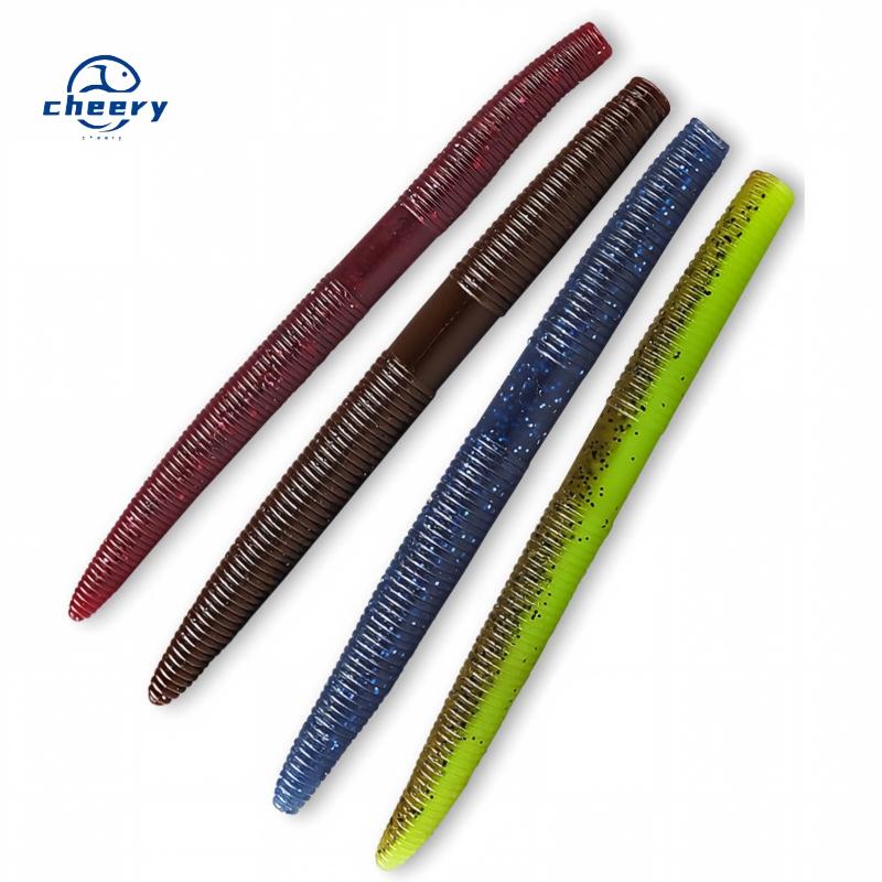 Cheery 13.5cm 10g Senko Worm PVC Artificial Soft Bait Lure Texas Rig Senco Maggot Salty Baits Freshwater Fishing 50mm – Worms & Grubs – view 1