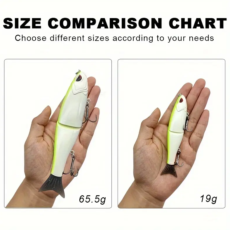 Cheery Lvde 18cm 65.5g Single Jointed ABS Gliding Fish Sinking Lure for Pike Carp Trout Bass Big Game Swim Bait – Swimbait – view 2