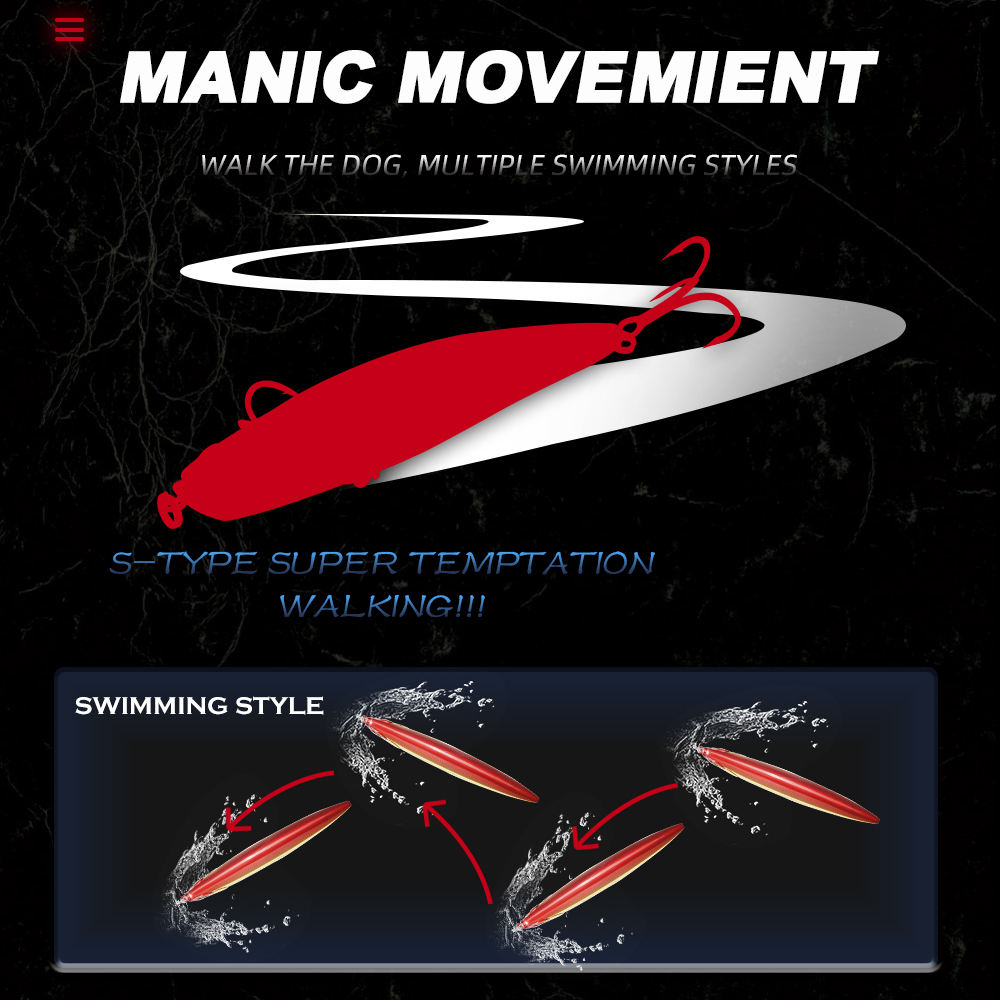 Artificial Sinking Pencil 108mm 275g ABS Shore Long-Cast Hard Bait for Sea Bass and Snapper – Hard Lure – view 5