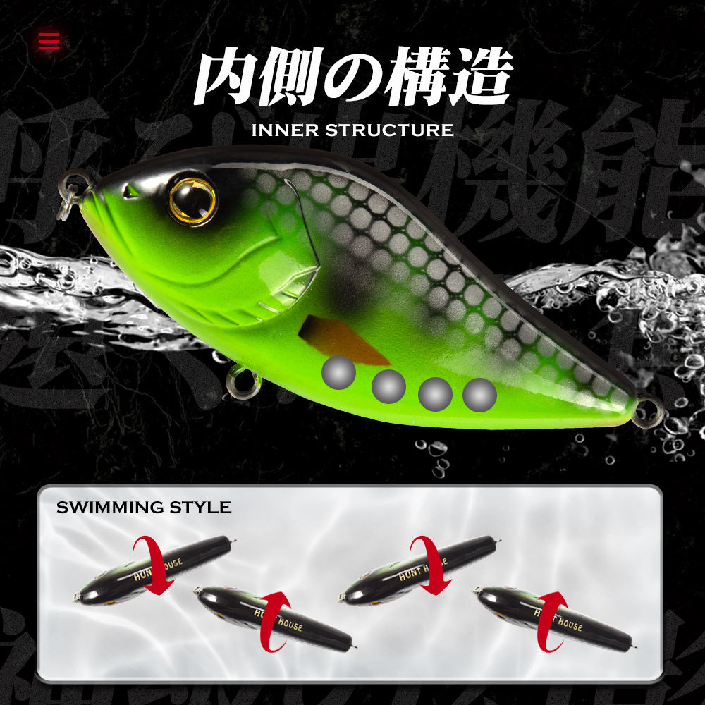 Slow-Sinking Mino 7cm/10cm Loud Rattling Beads Powerful Vibration Designed Long-Distance Casting Live Bait for Bass – Fishing Lure – view 3