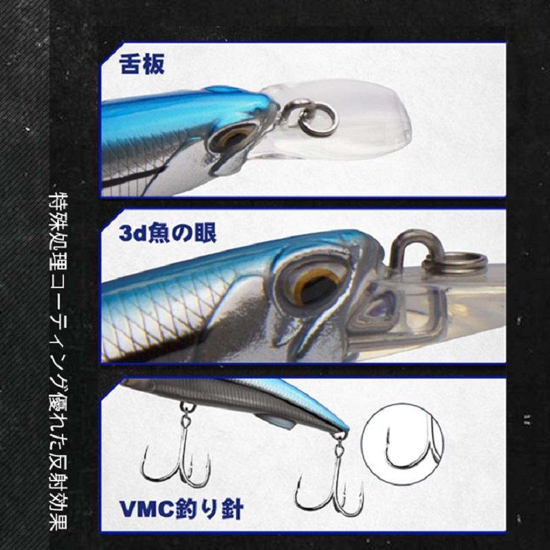 D1 Heavy-Duty Subsurface Minnow Artificial Hard Bait 100g Lure for Long-Casting Sea Bass Fishing Without Hooks – Hard Lure – view 4