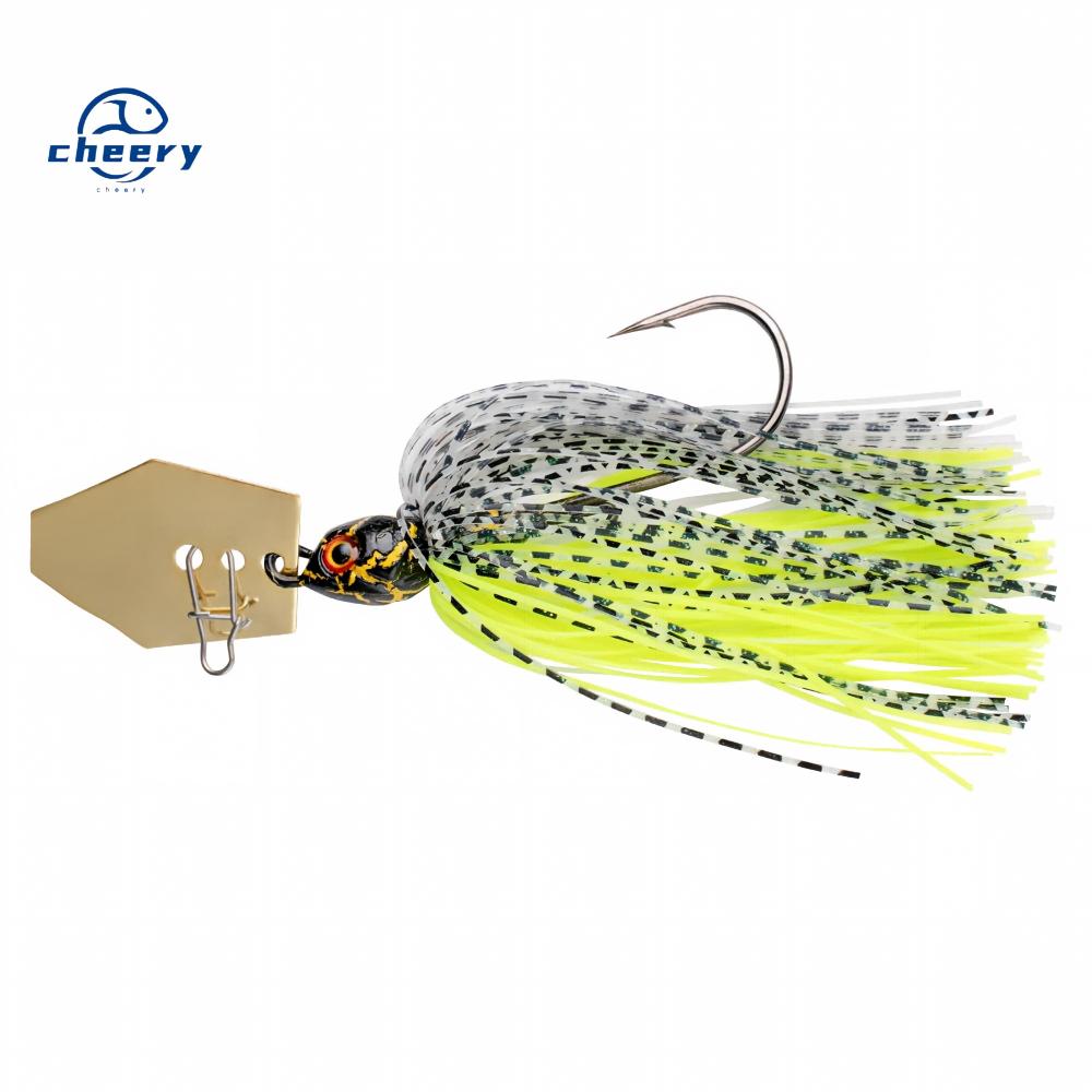 Cheery 7g-21g Chatterbait Lure Kit Bladed Jig Buzz Bait Fish Head Skirting Spinnerbait Lead Bass Jigs Saltwater Fish & Pike – Metal Lure – view 1