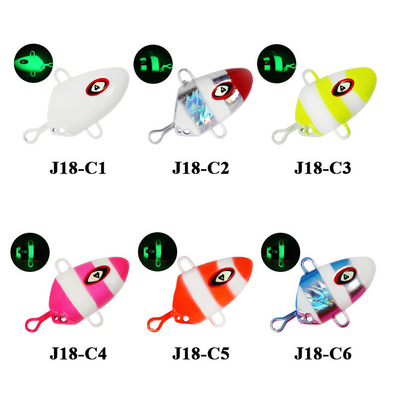 CHEERY J18+HK025 Pike Saltwater Fishing Metal Jigging Lure Inchiku Hard Metal Jig Bait Squid Skirt No Hooks – Metal Lure – view 5
