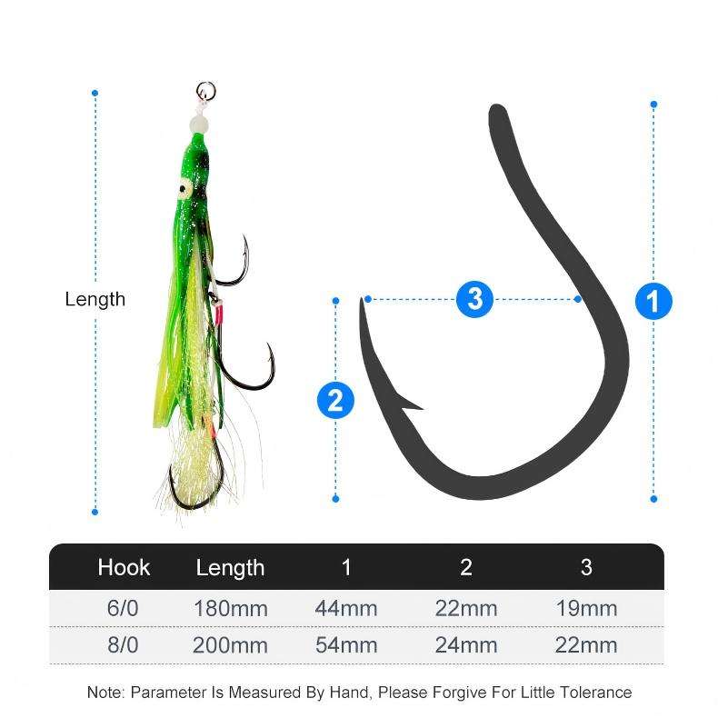 CHEERY J18+HK025 Pike Saltwater Fishing Metal Jigging Lure Inchiku Hard Metal Jig Bait Squid Skirt No Hooks – Metal Lure – view 2