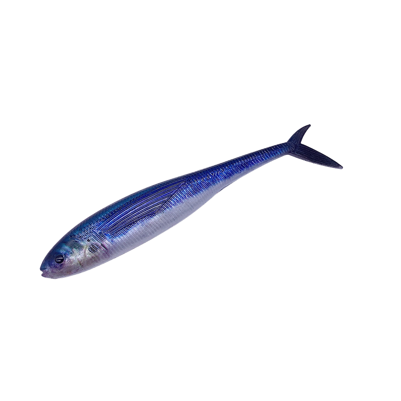 CHEERY Printed 12cm 3D PVC Fork Tail Soft Lure for Saltwater Fish Ocean Boat River Lake Sea Stream Fishing – Soft Lure – view 2