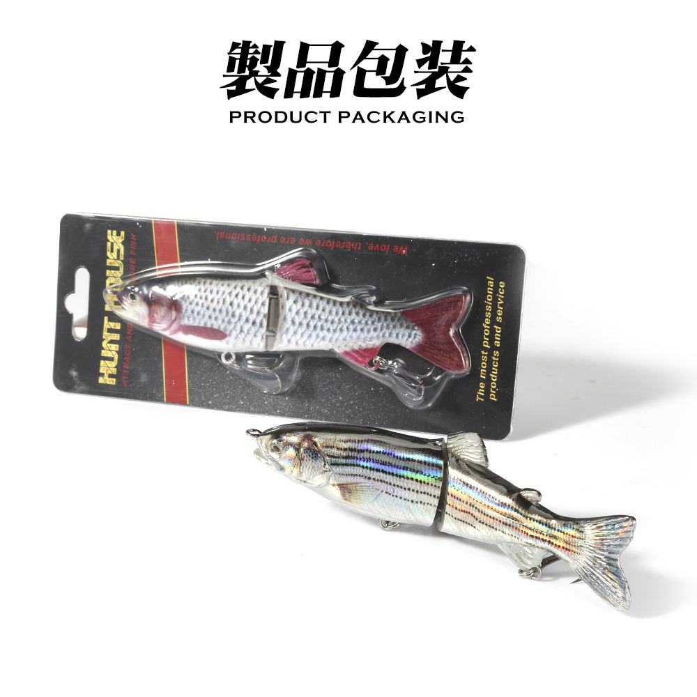 Decoy Laser-jointed ABS Artificial Hard Lure 185 mm 65 g Wobbling Two-piece Bionic Bait Without Hooks for Pike and Zander – Hard Lure – view 2