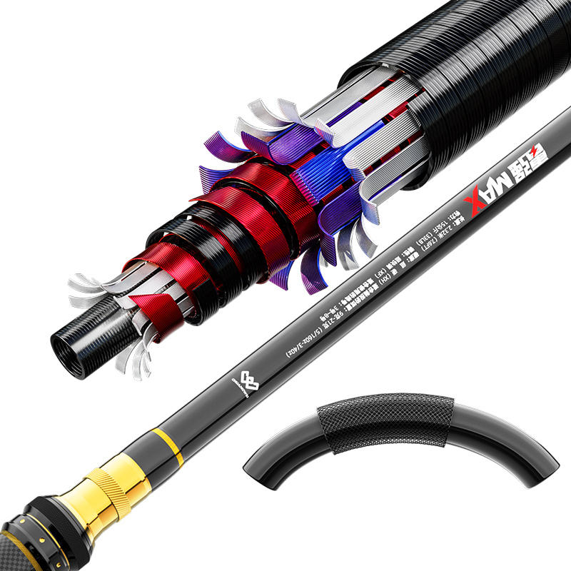 Cheery Carbon Fiber EVA Handle Saltwater Fish Fishing Rod and Spinning Reel Combo Set for Lake & River – Fishing Rod – view 5