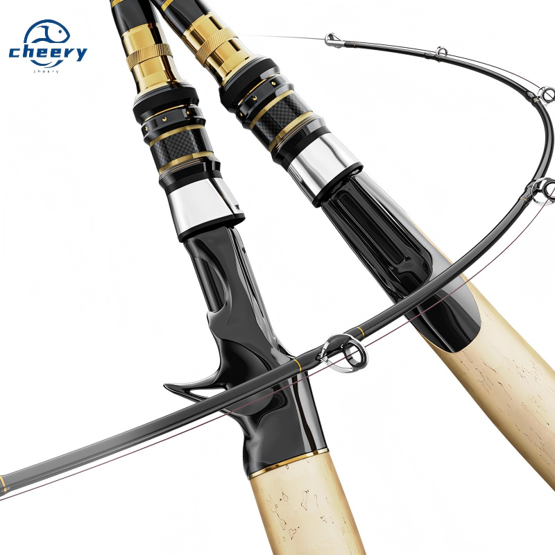 Cheery Carbon Fiber EVA Handle Saltwater Fish Fishing Rod and Spinning Reel Combo Set for Lake & River – Fishing Rod – view 2
